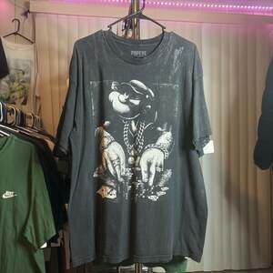 Popeye The Sailor Gangster Poker T-Shirt